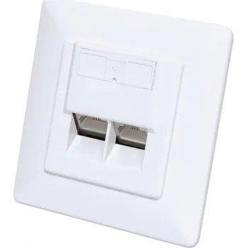 Elektrická zásuvka Intellinet 771900 zásuvka 2 x RJ-45 Bílá