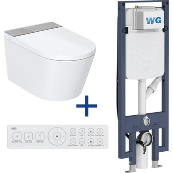WC sada WATERGATE ADAPTA Pro závěsná sprchovací toaleta + PRO instalační modul WG-AP100_WG-MS100