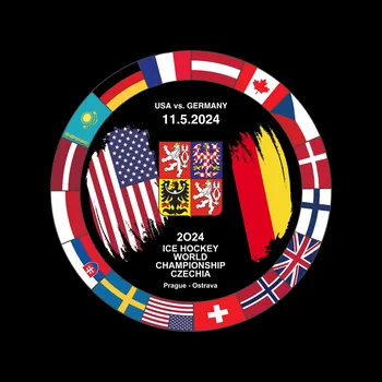 Puk FansArena Puk Ice Hockey World Championship Czechia MS 2024 Dueling 11.5.2024 USA vs. Germany