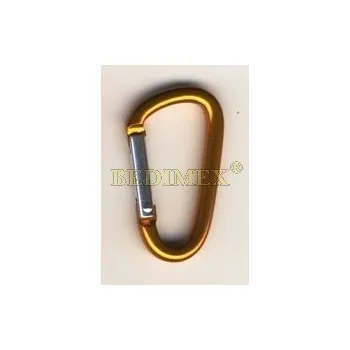 Jištění karabinka AL 6x60 mm bronzová, doprodej maloodběr