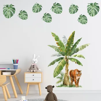 Samolepící dekorace Samolepka na zeď "Tygr v džungli"