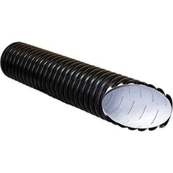 Kanalizační potrubí Trubka drenážní korugovaná Wavin PP X-Stream SN8 perforovaná 220° DN 300 x 1,5 x 6000 mm , černá