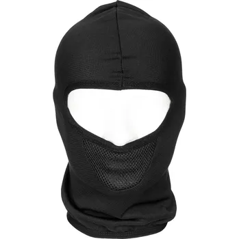 Kukla MFH Kukla letní černá se síťovinou Balaclava Tactical 1 Hole Black MFH® 10897A