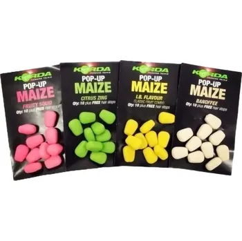 Umělá nástraha Korda umělá kukuřice Pop Up Maize 10 ks Varianta: I.B. - žlutá (ovocný mix) (KPB32)