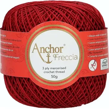 Příze Anchor Freccia 12 - 8047 Rubínová (Háčkovací příze Anchor Freccia 12 - 8047 Rubínová)