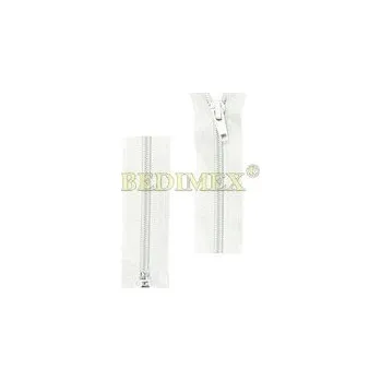 Zip zip dělitelný W5-(No5)-120 cm-aretační jezdec-bílý celé balení