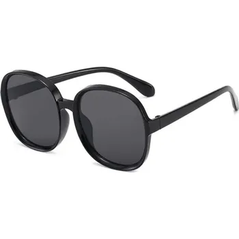 Dámské sluneční brýle Retro hnědé s UV400 ochranou - Černá šedá