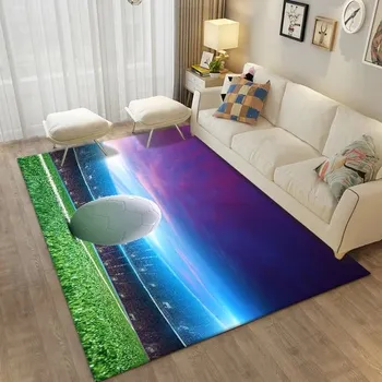 Koberec Koberec s 3D fotbalovým motivem do dětského pokoje - 13,40 x 60 cm 16 x 24 palců