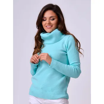Dámský svetr Dámský rolák IRIS mentolový, VELIKOST UNI ( S, M , L )