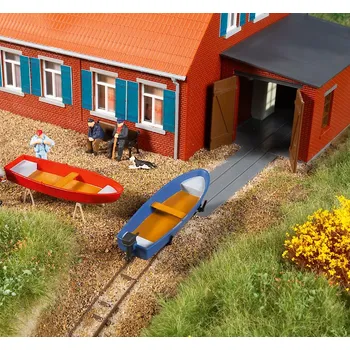 Modelářství AUHAGEN 11476 H0 Stavebnice - loděnice s lodní rampou AU11476