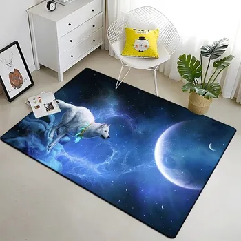 Koberec Koberec 3D vlk do obýváku a ložnice - 21,140 x 200 cm 55 x 79 palců