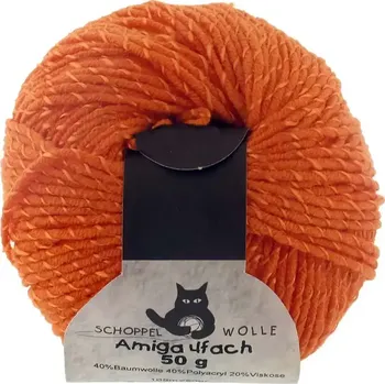 Příze Schoppel Wolle Amiga 4-fach 0700 Rostorange (Příze Amiga 4-fach 0700 Rostorange)