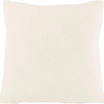 Dekorativní polštářek Bílý polštář Teddy Bouclé White - 45*45 cm