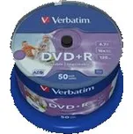 VERBATIM DVD+R(50-Pack)Cake/Print/16x/4.7GB/NoID 43512