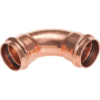 Vodovodní potrubí Cu lisovací oblouk 18/90° AxA