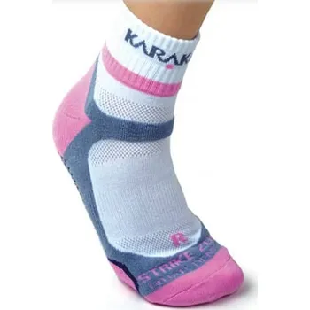 sportovní ponožky KARAKAL X4 ANKLE SOCK WHITE/PINK (1 pár) 40-46 EUR