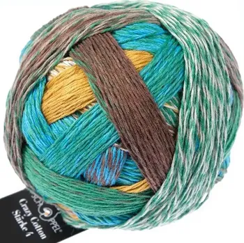 Příze Schoppel Wolle Crazy Cotton Stärke 4 2596 Sir Henry (Příze Crazy Cotton Stärke 4 2596 Sir Henry)