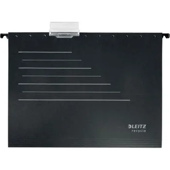 Archivační box Ekologické závěsné desky typu "V" Leitz Alpha RECYCLE A4, černá (19210095)