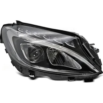 Přední světlomet TUNING-TEC Přední světlo Mercedes W205 14-18 LED černé, pravé TYC