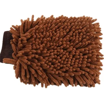 Pracovní rukavice SURTEP, s. r. o. Mycí rukavice 2v1 Microfiber Comfort, 20 x 13cm Barva: Hnědá