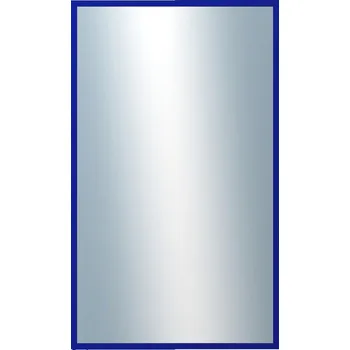 Zrcadlo DANTIK - Zarámované zrcadlo - rozměr s rámem cca 60x100 cm z lišty PERLA modrá lesklá vysoká (2877)