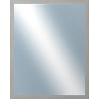 Zrcadlo DANTIK - Zarámované zrcadlo - rozměr s rámem cca 40x50 cm z lišty PASTELKA šedá rovná (2966)