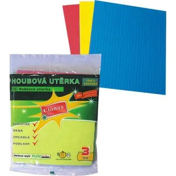 Utěrka utěrka houbová Clanax (3 ks/balení)