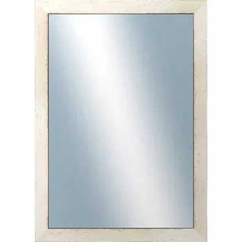 Zrcadlo DANTIK - Zarámované zrcadlo - rozměr s rámem cca 50x70 cm z lišty RETRO bílá (2531)