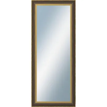Koupelnový nábytek DANTIK - Zarámované zrcadlo - rozměr s rámem cca 50x120 cm z lišty ZVRATNÁ černozlatá plast (3071)