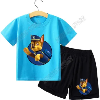 Tlapková Patrola - souprava kraťasy + triko Barva: modrá (GGXL 859), Velikost: 110
