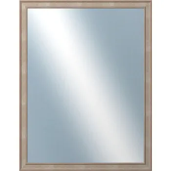 Zrcadlo DANTIK - Zarámované zrcadlo - rozměr s rámem cca 70x90 cm z lišty TOOTH malá stříbrná (3162)