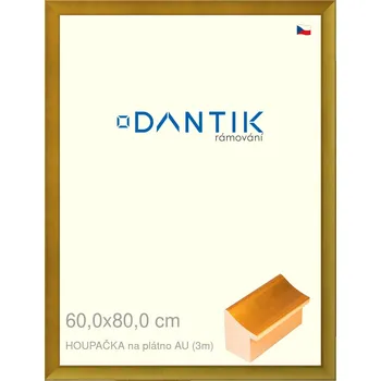 Rám na obraz DANTIK rámeček 60x80 | HOUPAČKA na plátno AU (Plexi Čiré) (Vyrobeno s láskou u nás v DANTIKU)