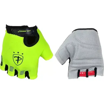 Cyklistické rukavice Rukavice Active zelené fluo vel.S