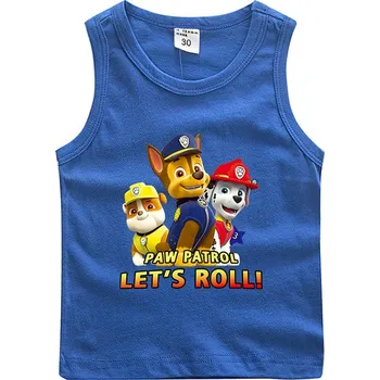 Tlapková Patrola - bavlněné tílko Barva: modrá, Velikost: 120 cm