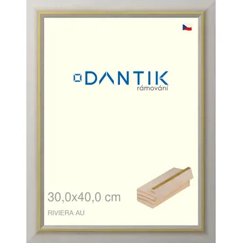 Rám na obraz DANTIK rámeček 30x40 | RIVIERA AU (Plexi Čiré) (Vyrobeno s láskou u nás v DANTIKU)