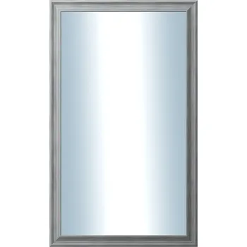 Zrcadlo DANTIK - Zarámované zrcadlo - rozměr s rámem cca 60x100 cm z lišty KOSTELNÍ malá šedá (3167)