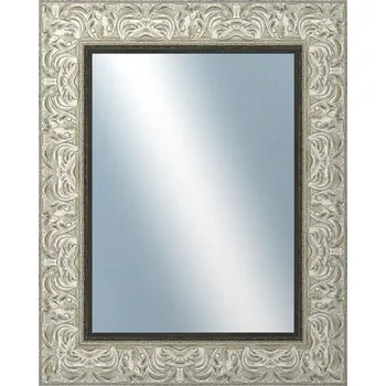 Zrcadlo DANTIK - Zarámované zrcadlo - rozměr s rámem cca 40x50 cm z lišty PRAHA stříbrná (2751)