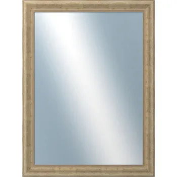 Zrcadlo DANTIK - Zarámované zrcadlo - rozměr s rámem cca 60x80 cm z lišty KŘÍDLO malé zlaté patina (2774)