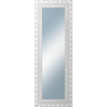 Zrcadlo DANTIK - Zarámované zrcadlo - rozměr s rámem cca 50x140 cm z lišty ROKOKO stříbrná házená (2881)