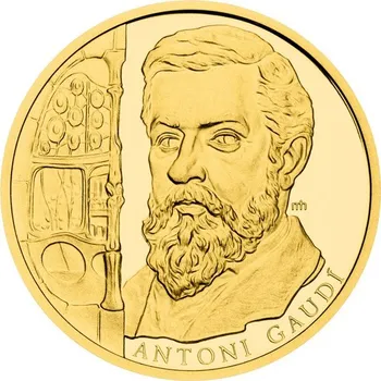 2024 - Zlatá mince 25 NZD Antonio Gaudí - Slavní umělci - orientační cena