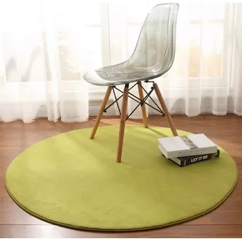 Koberec Kulatý koberec do ložnice a na balkon - Tráva zelená,Průměr 80 cm 31,5 palce