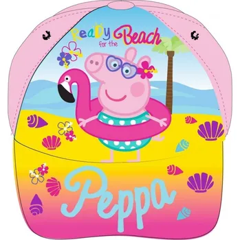 Pokrývka hlavy DOVOZ EU DÍVČÍ KŠILTOVKA PEPPA PIG světle růžová Velikost: 54