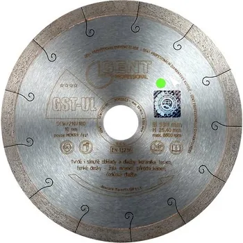 Brusný kotouč Kotouč řezný diamant GENT GST-UL 200mm / 22,23mm, plný šedý