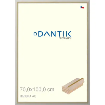 Rám na obraz DANTIK rámeček 70x100 | RIVIERA AU (Plexi Čiré) (Vyrobeno s láskou u nás v DANTIKU)