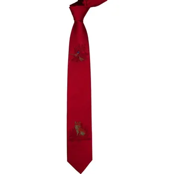 Kravata LLOYDS - kravata myslivecká - liša na lovu