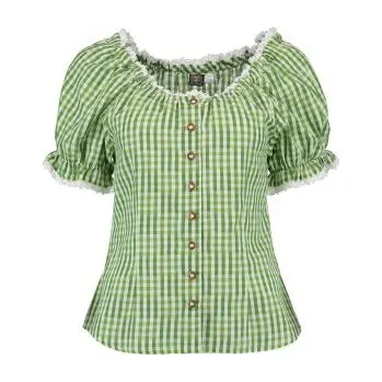 Dámská halenka Orbis - halenka dámská trachten s balonky světle zelená (3253) 44