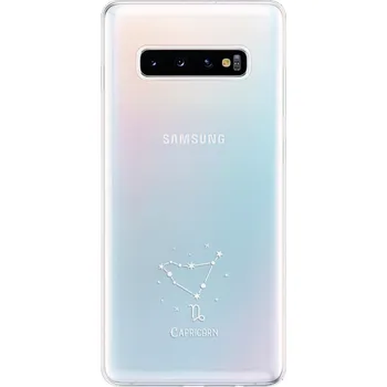 Odolné silikonové pouzdro iSaprio - čiré - Kozoroh - Samsung Galaxy S10+