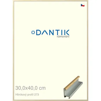 Rám na obraz DANTIK rámeček 30x40 | ALU profil 7273 Dýha javor (Plexi Čiré) (Vyrobeno s láskou u nás v DANTIKU)
