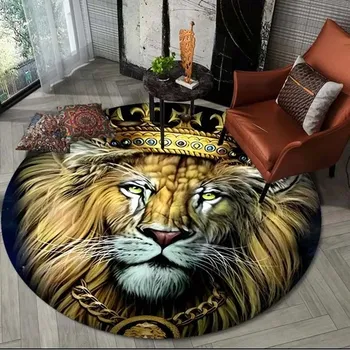 Koberec Kulatý koberec proti skluzu se zvířecím vzorem - 8,40 cm x 40 cm