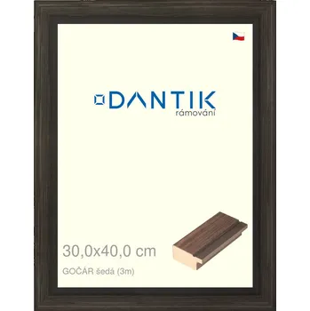 Rám na obraz DANTIK rámeček 30x40 | Gočár šedá (Plexi Čiré) (Vyrobeno s láskou u nás v DANTIKU)
